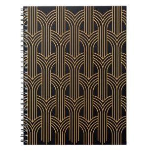 Carnet Motif Art Déco sans couture. Mini géométrique vint