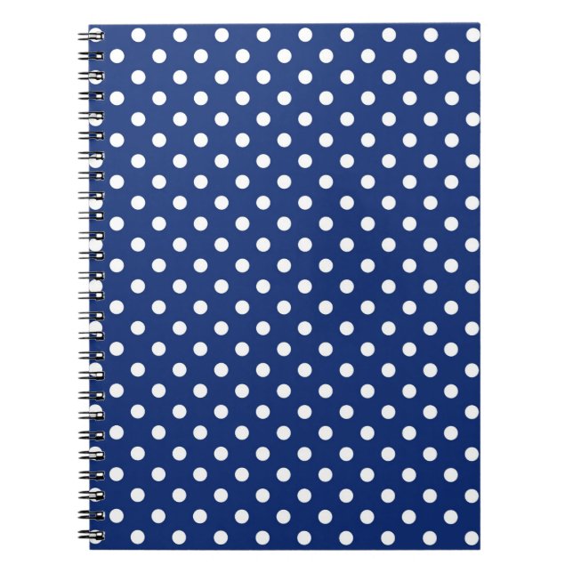 Carnet Motif avec le pois blanc (Devant)