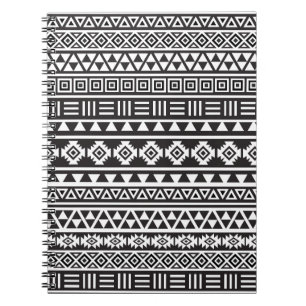 Carnet Motif aztèque de style - monochrome