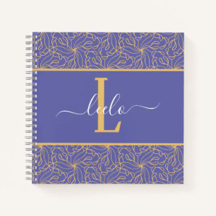 Carnet Motif bio Trippy personnalisé
