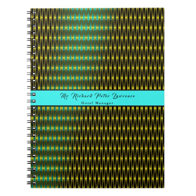 Carnet Motif bleu (Devant)