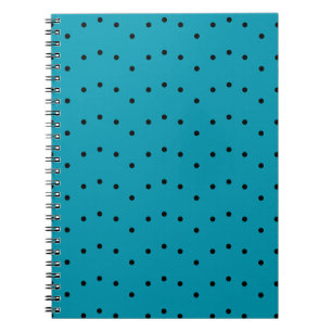 Carnet Motif bleu vert Polka Dot