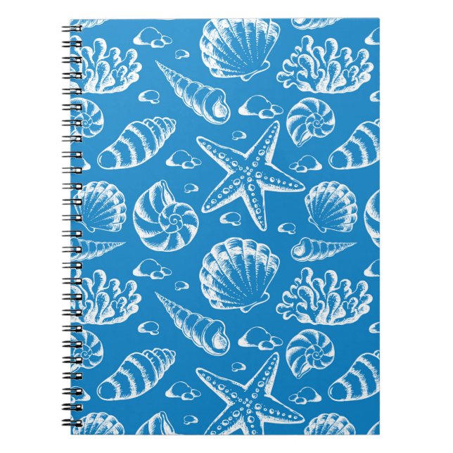 Carnet Motif Blue Beach (Devant)
