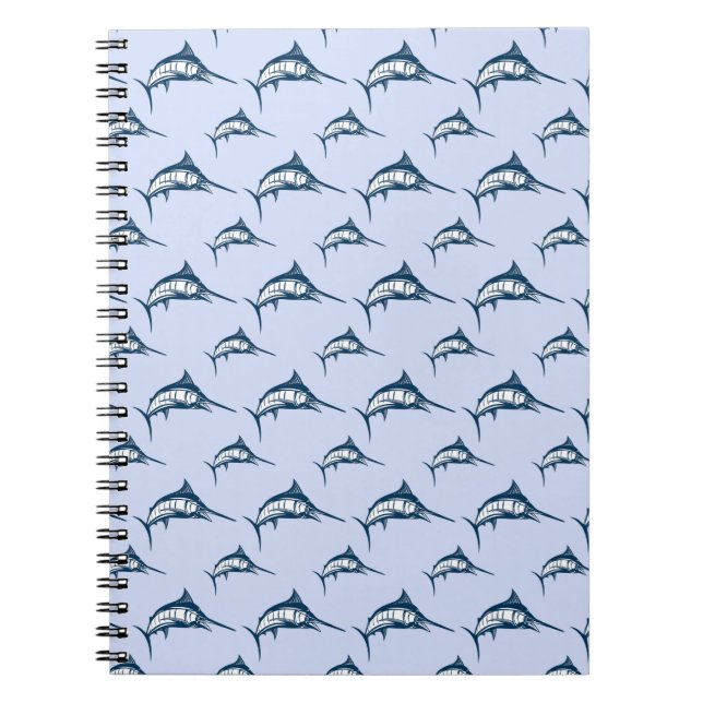 Carnet Motif Blue Marlin (Devant)