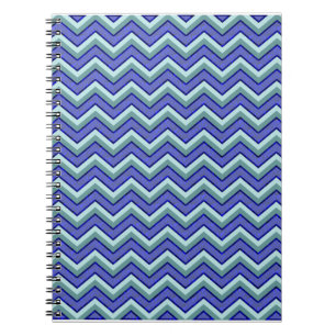Carnet Motif Blue Sapphire Chevron