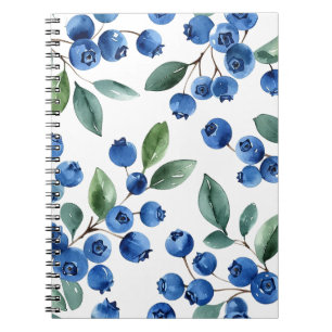 Carnet Motif Blueberry
