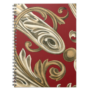 Carnet Motif botanique élégant avec le feuillage bronzage