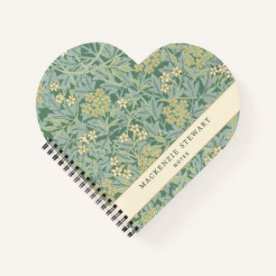 Carnet Motif botanique jasmin vert