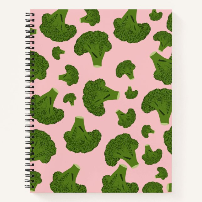 Carnet Motif Broccoli (Devant)