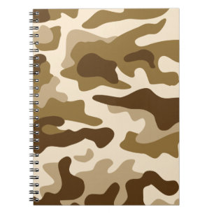 Carnet Motif camouflage beige