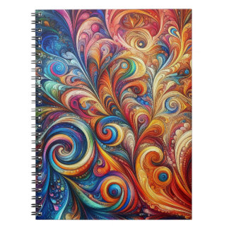 Carnet Motif coloré abstrait