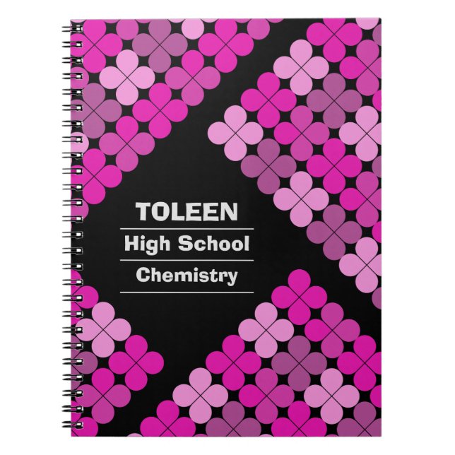 Carnet Motif coloré personnalisé (Devant)