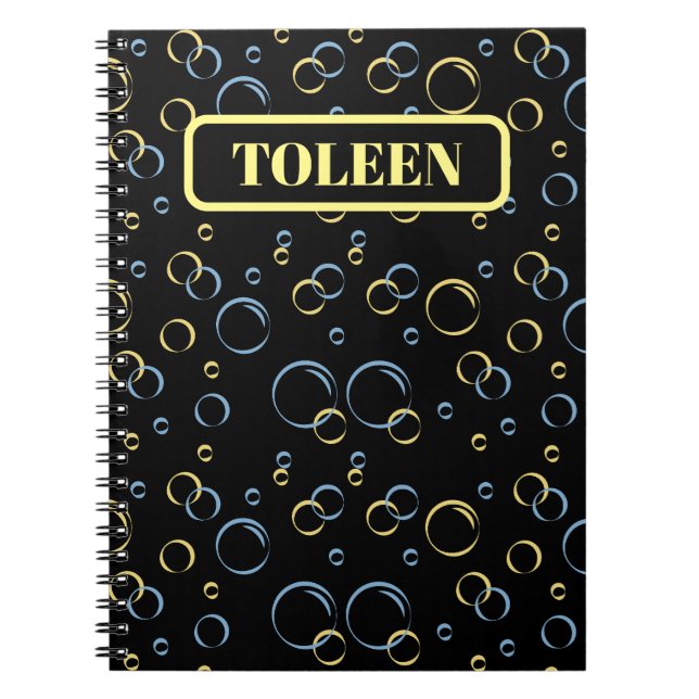 Carnet Motif coloré personnalisé (Devant)