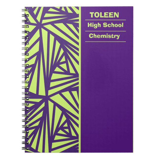 Carnet Motif coloré personnalisé (Devant)