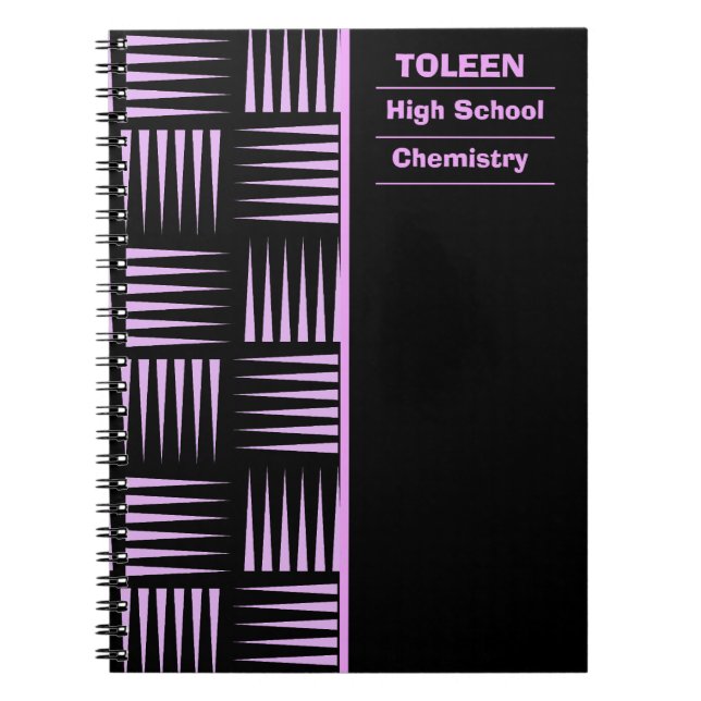 Carnet Motif coloré personnalisé (Devant)