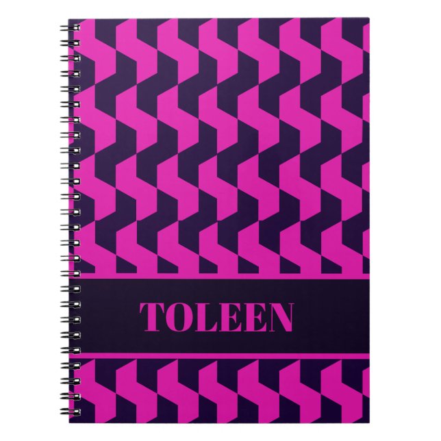 Carnet Motif coloré personnalisé (Devant)