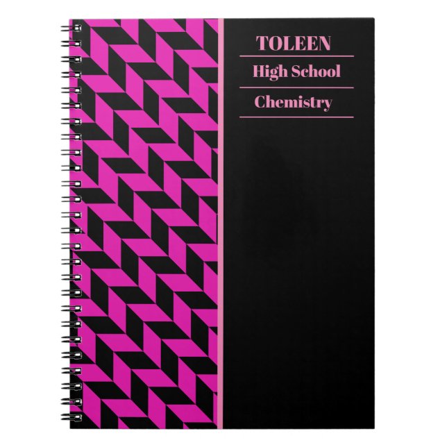 Carnet Motif coloré personnalisé (Devant)