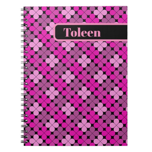 Carnet Motif coloré personnalisé (Devant)