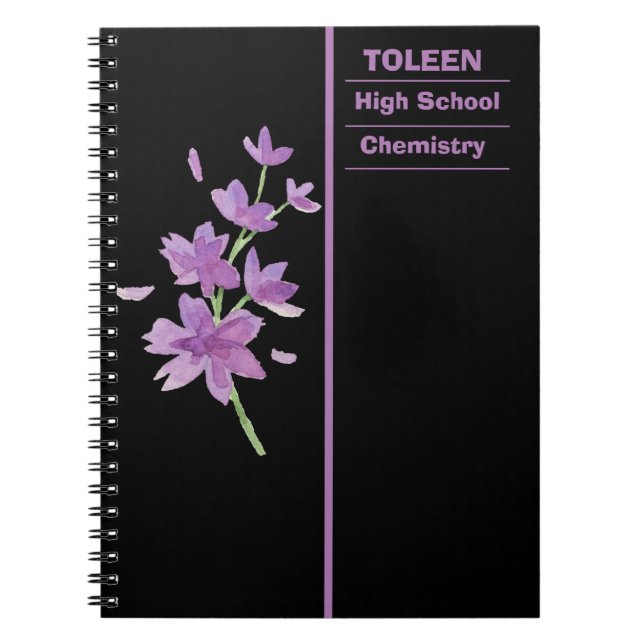 Carnet Motif coloré personnalisé (Devant)
