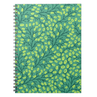 Carnet motif continu à fleurs