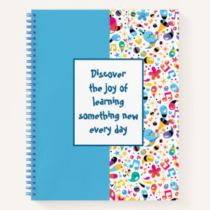 Carnet motif couleur Doodles