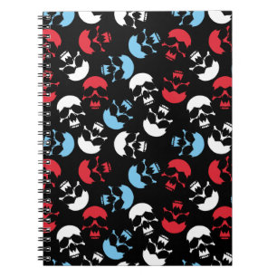 Carnet Motif crâne multicolore