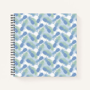 Carnet Motif d'ananas pastel tropical