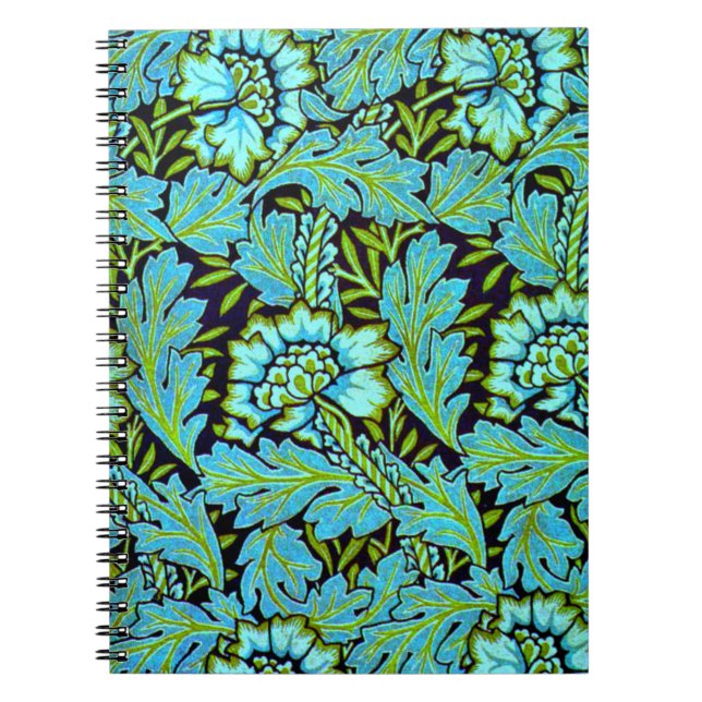 Carnet Motif d'Anemone par William Morris, (Devant)