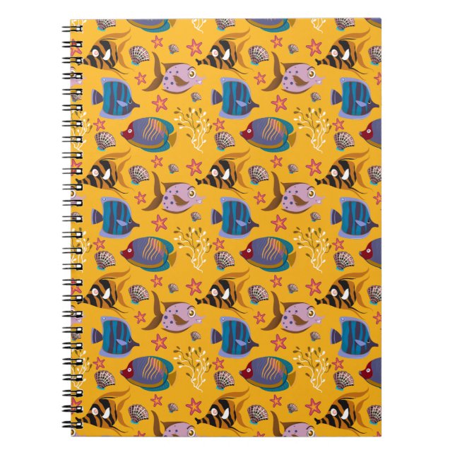 Carnet Motif d'animaux aquatiques | vie sous-marine en me (Devant)