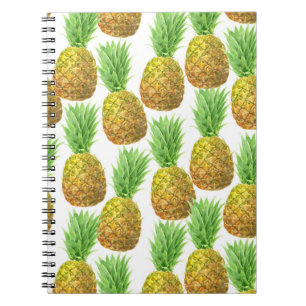 Carnet Motif d'aquarelle ananas
