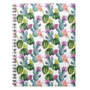 Carnet Motif d'art Cacti