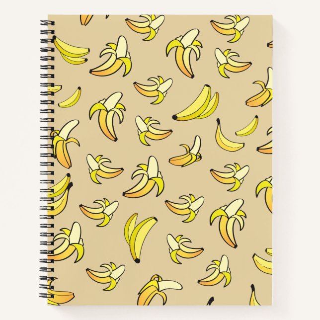 Carnet Motif de banane (Devant)