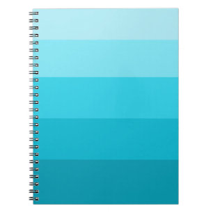 Carnet Motif de bandes de couleurs turquoises