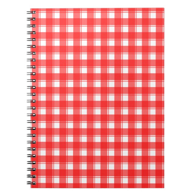 Carnet Motif de bandes rouges blanches (Devant)