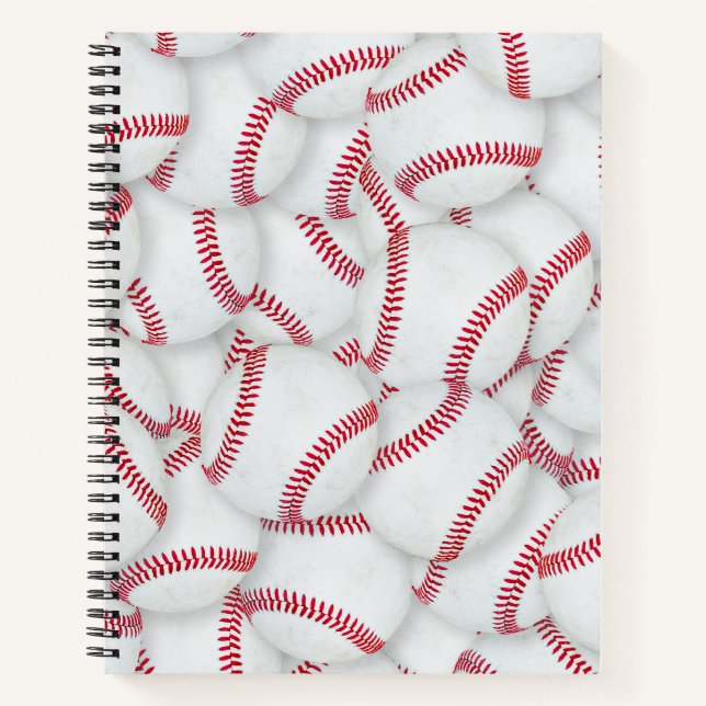 Carnet Motif de base-ball en couches (Devant)