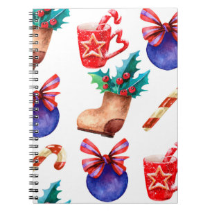 Carnet Motif de bonbons du Nouvel An, ba