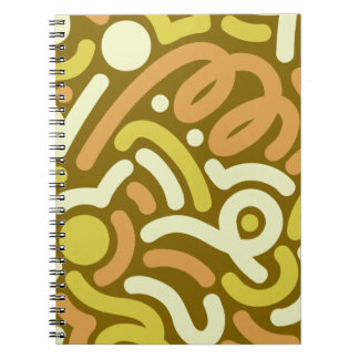 Carnet Motif de boucle Olive Doodle