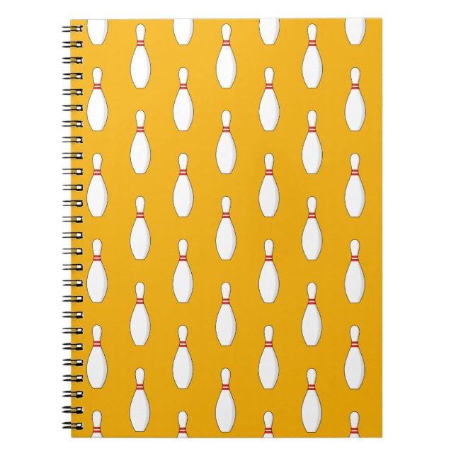 Carnet Motif de Bowling Skittle (Devant)