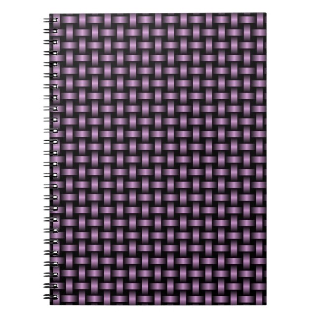 Carnet Motif de brasage noir violet (Devant)