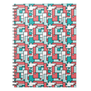 Carnet Motif de briques rétro