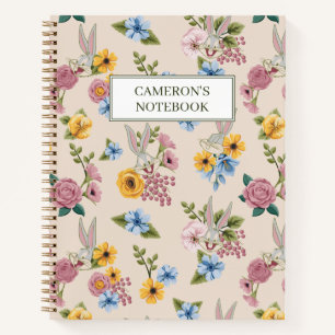 Carnet Motif de broderie florale BUGS BUNNY™