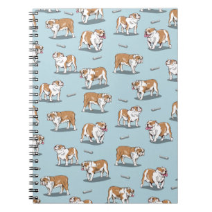 Carnet Motif de bulldog anglais