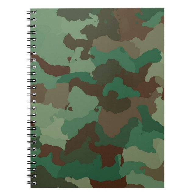 Carnet Motif de camouflage militaire (Forces armées) (Devant)