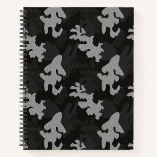 Carnet Motif de camouflage noir