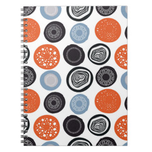 Carnet Motif de cercle géométrique créatif et coloré.