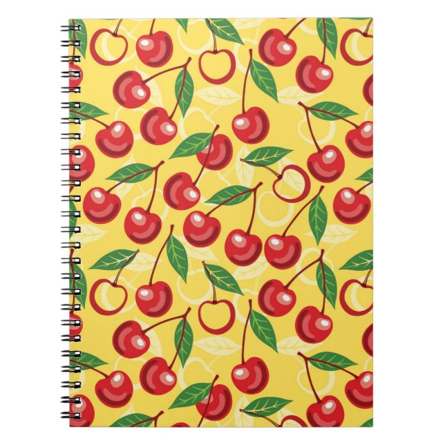 Carnet motif de cerisier (Devant)