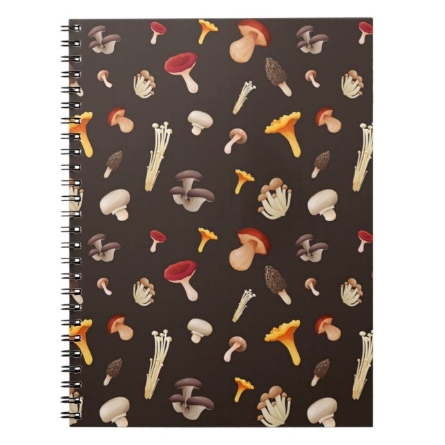 Carnet Motif de champignons (Devant)