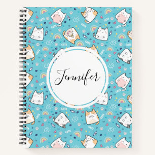 Carnet Motif de chaton mignon et fantaisiste