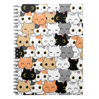Carnet Motif de chats Kawaii
