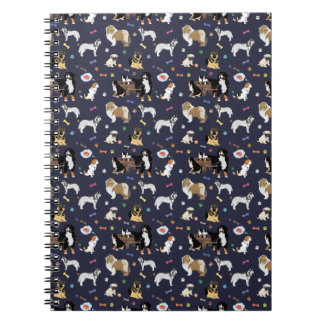Carnet Motif de chien coloré